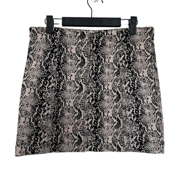 Free People Snake Jacquard Mini Skirt Size 6 Snakeskin Print Y2K Twee Grunge - Picture 5 of 7